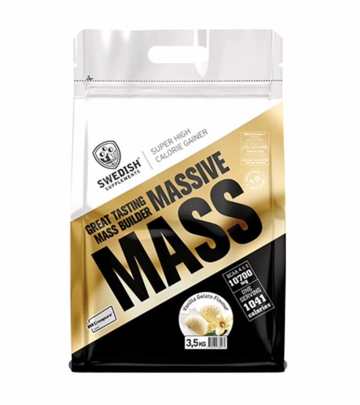 Swedish Supplements Massive Mass Vanilla Gelato, 3500g