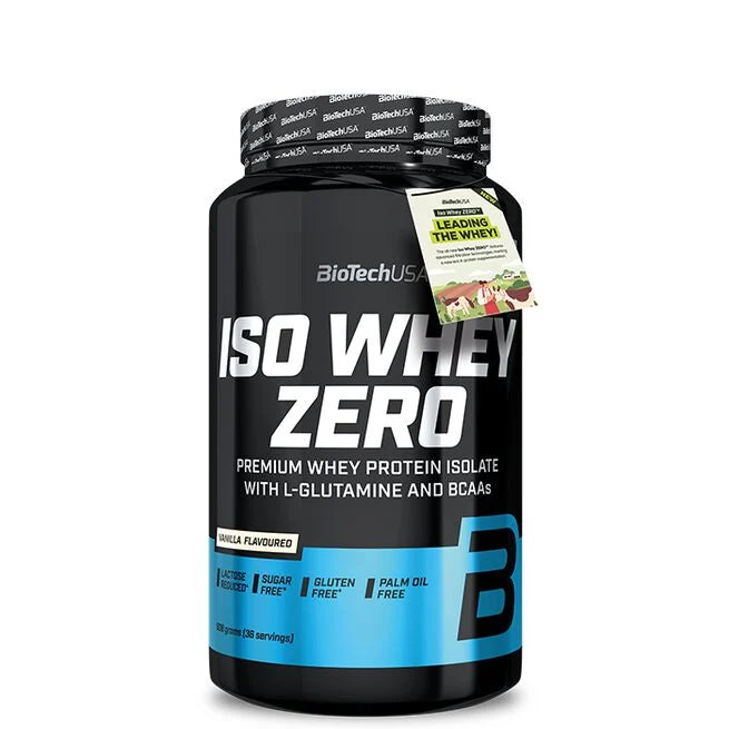 BiotechUSA Iso Whey Zero Laktosreducerat Vassleproteinisolat 908 g Vanilla