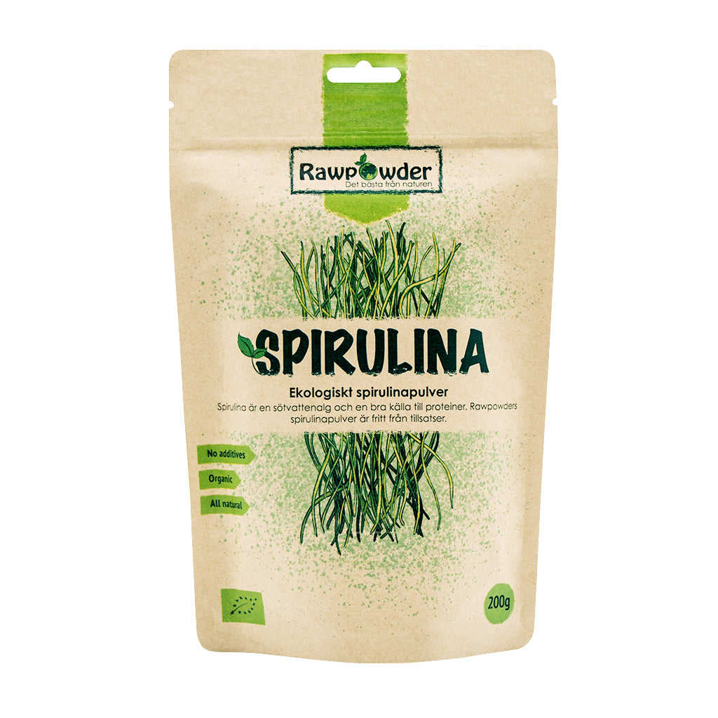 Rawpowder Ekologiskt Spirulinapulver 200 g