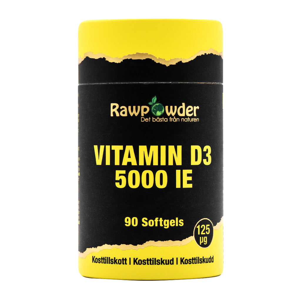 Rawpowder Vitamin D3 5000 IE 90 Softgels