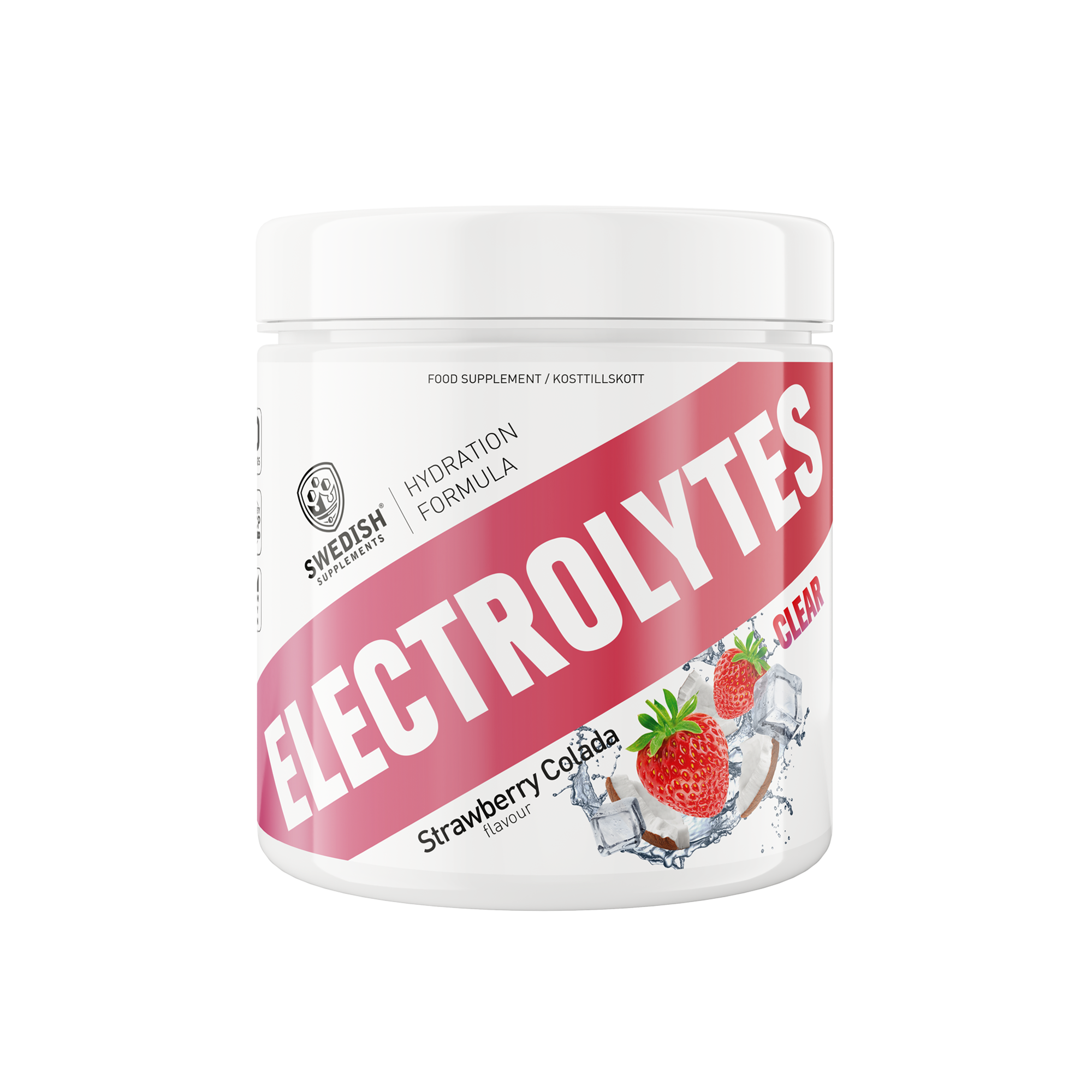 Swedish Supplements Clear Electrolytes 240 g Strawberry Colada