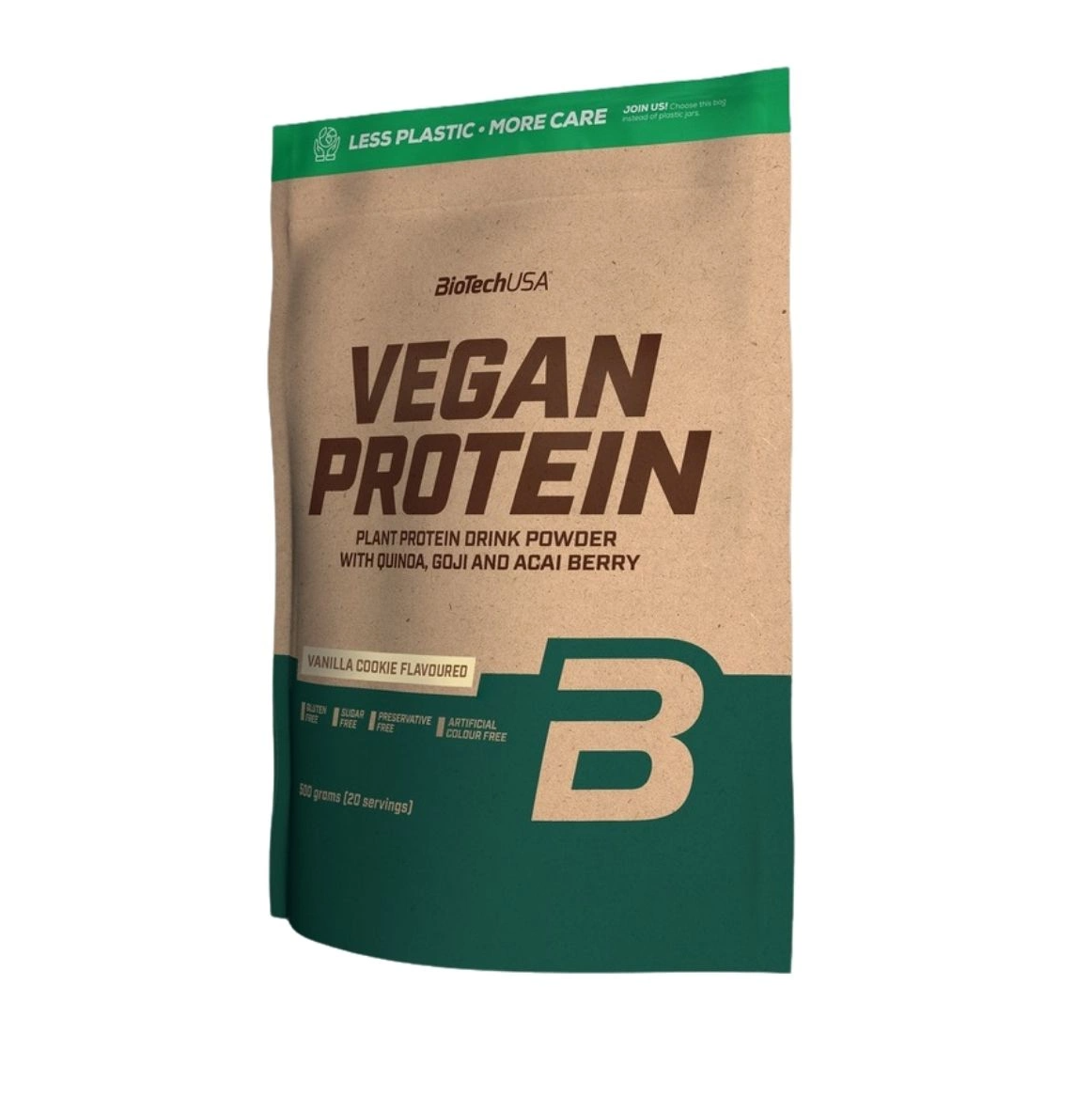 BiotechUSA Vegan Protein 500 g Vanilla Cookie