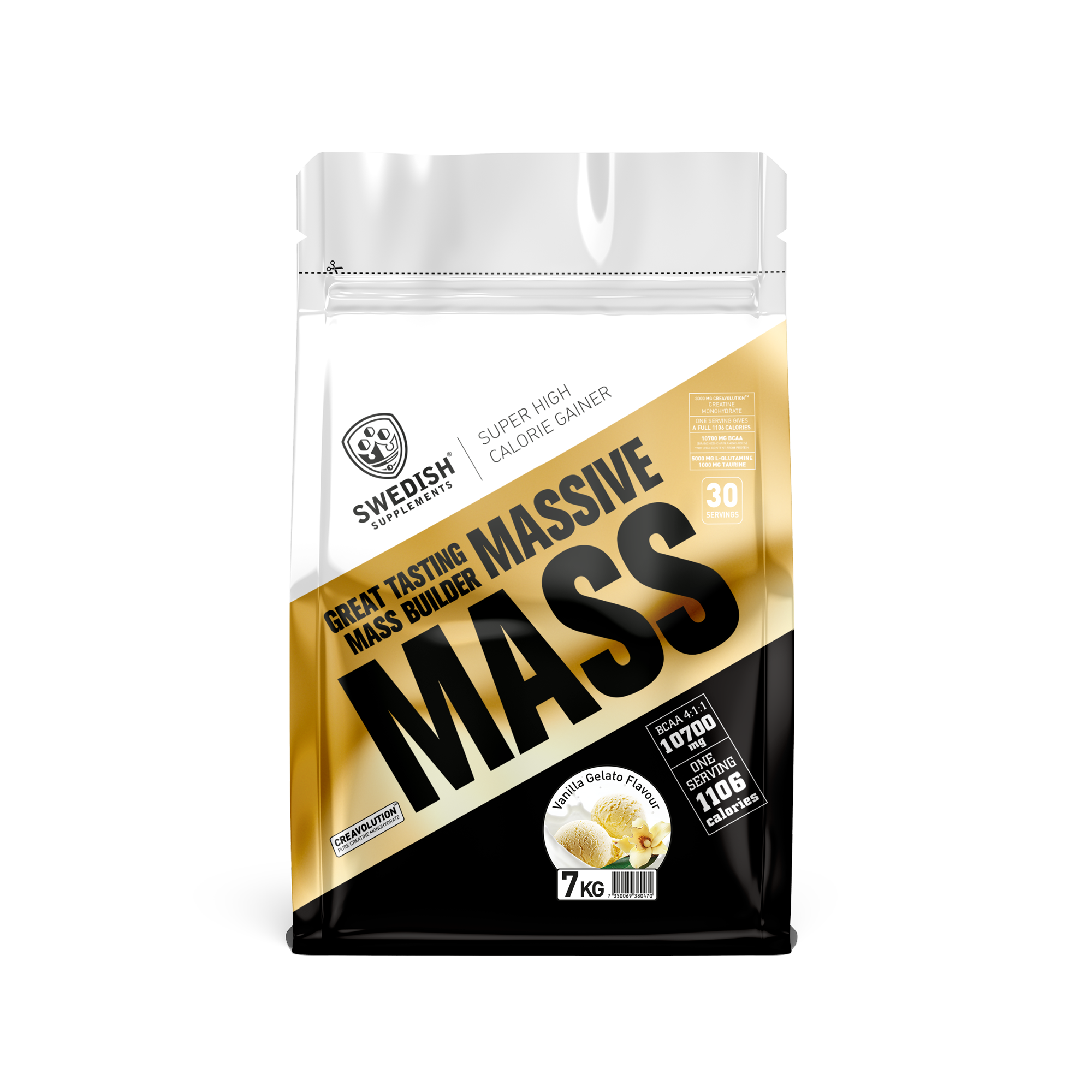 Swedish Supplements Massive Mass Vanilla Gelato 7kg