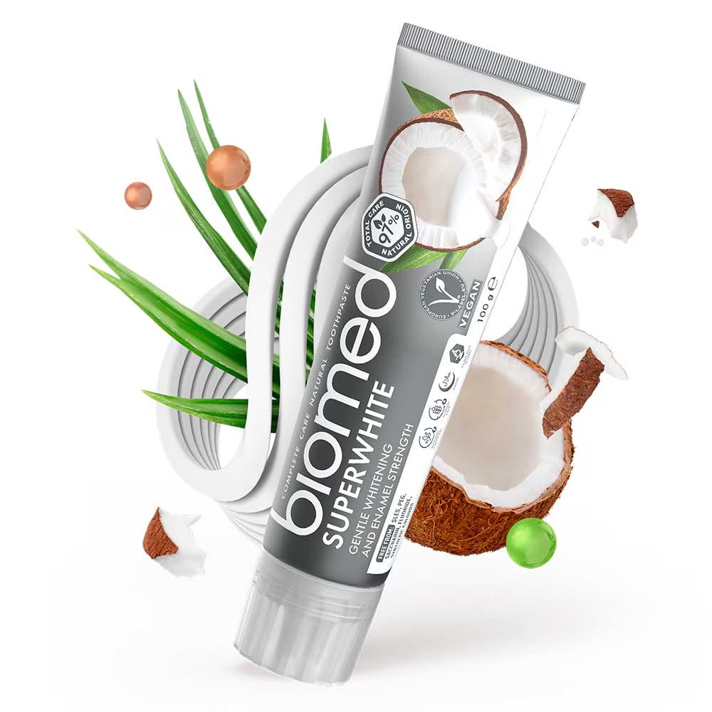 Biomed Superwhite Tandkräm Kokos 100g