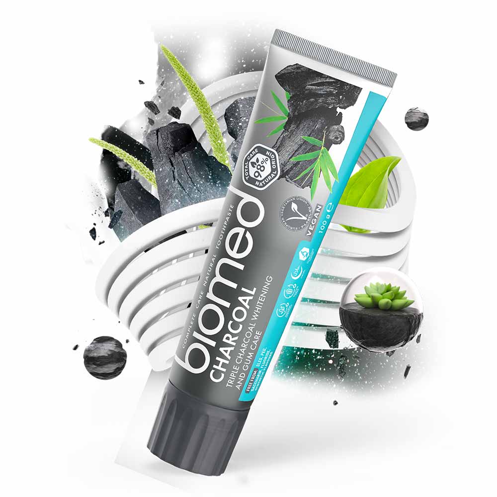 Biomed Tandkräm Charcoal 100g