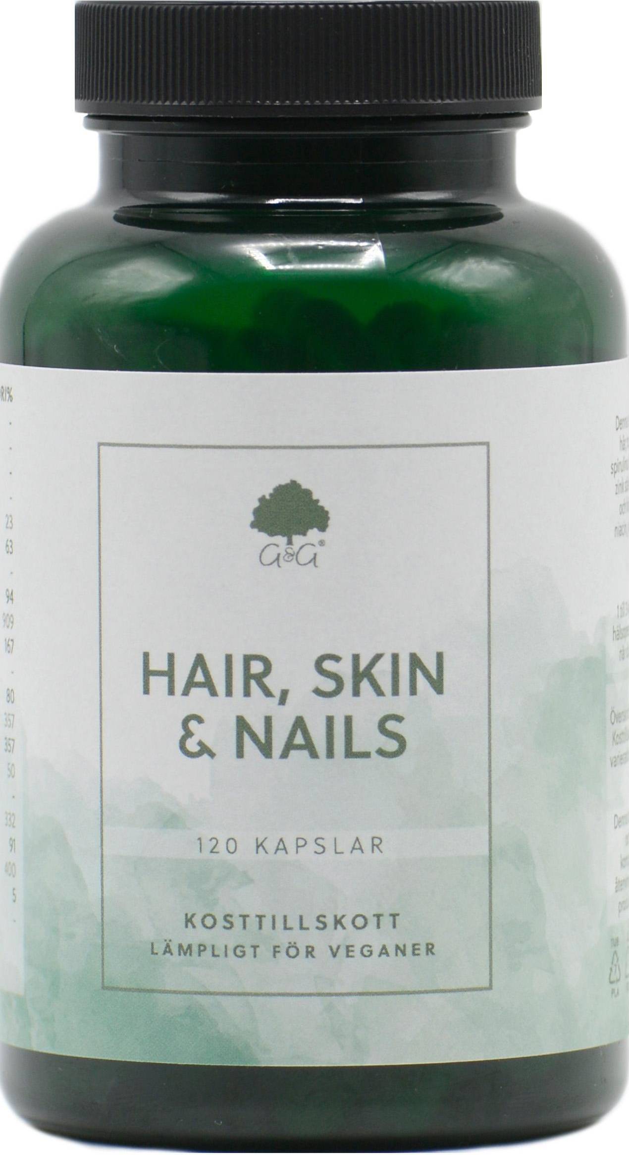 G&G Hair Skin & Nails 120 kapslar