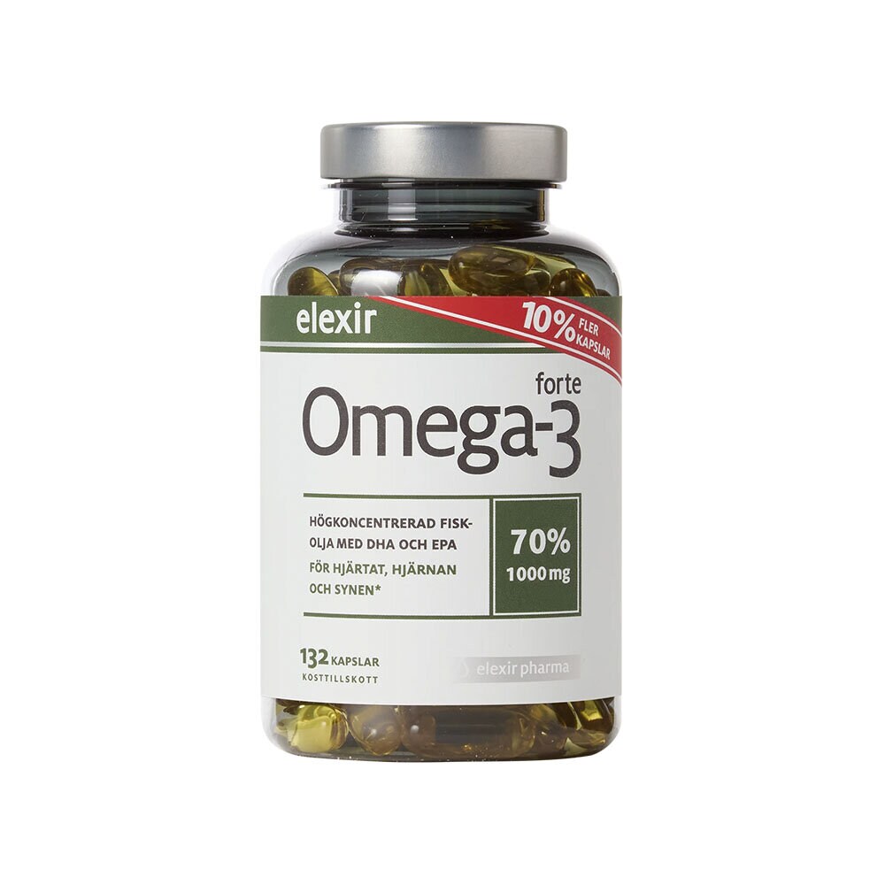 Elexir Pharma Omega-3 Forte 1000 mg 132 kapslar