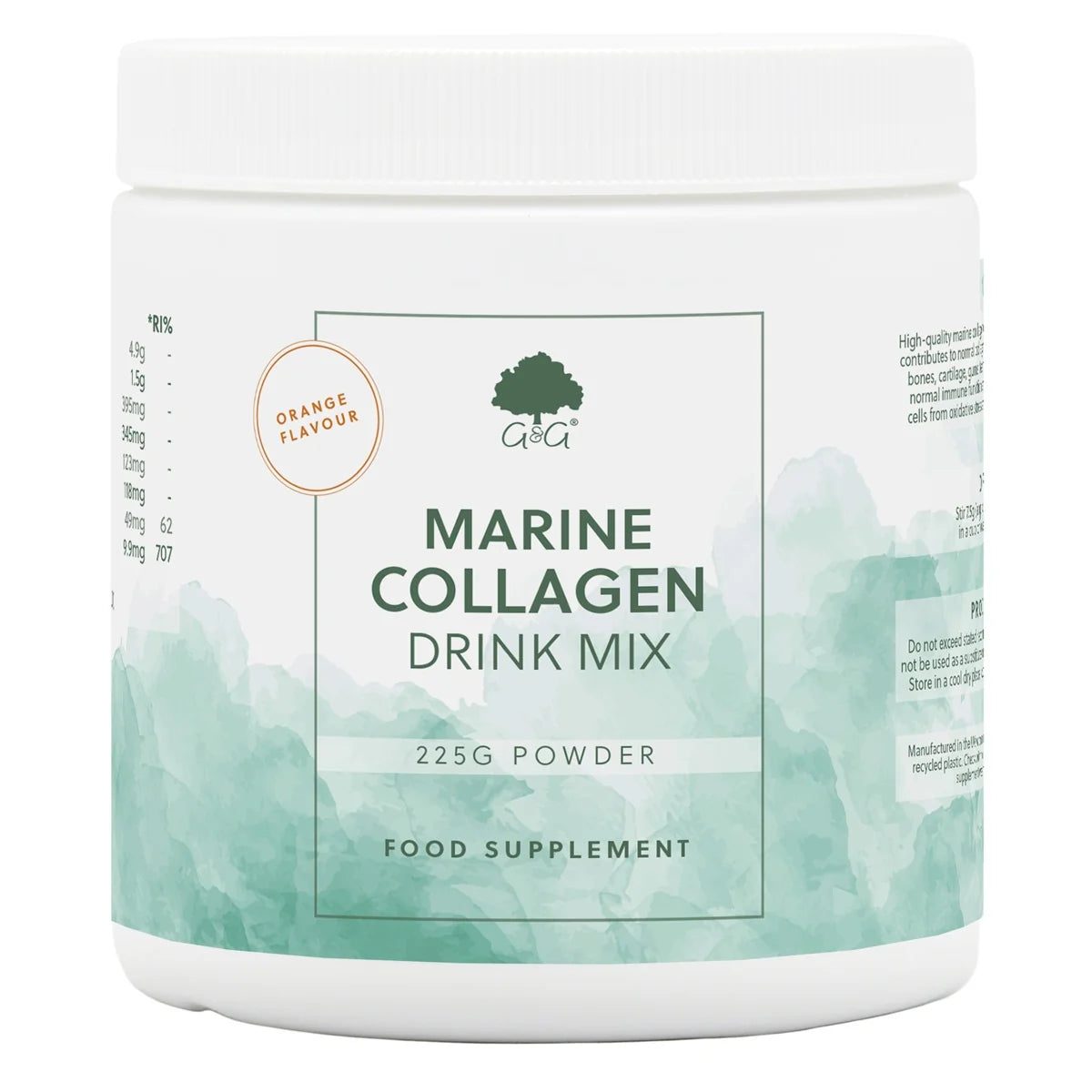 G&G Marine Collagen Drink Mix - Orange Flavour 225g