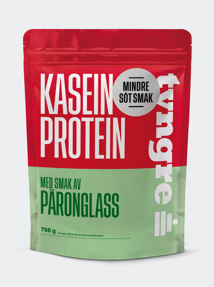 Tyngre Kasein Päronglass Mindre Söt, 750g