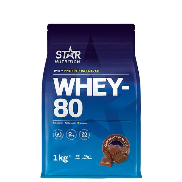 Whey-80 Vassleprotein Chocolate, 1kg