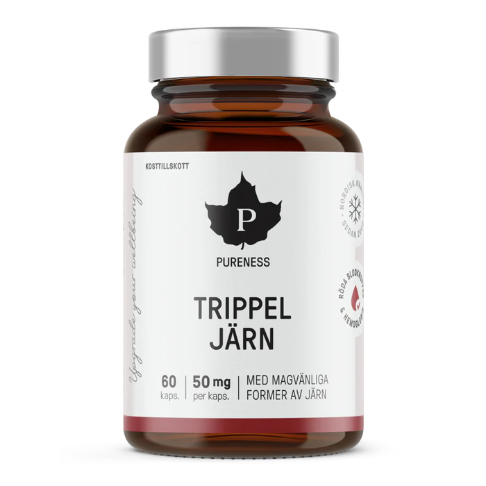 Pureness Trippel Järn, 60 kapslar