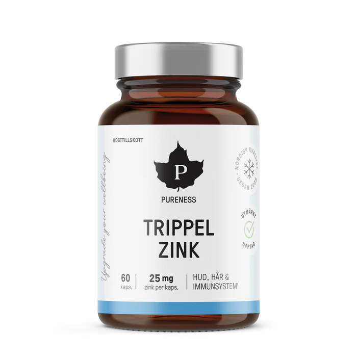 Pureness Trippel Zink, 60 kapslar
