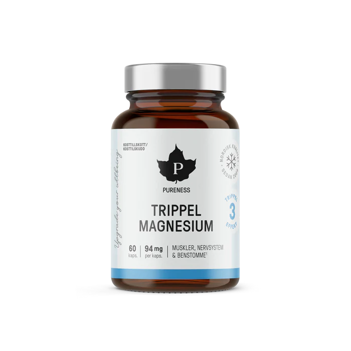 Pureness Trippel Magnesium, 60 kapslar