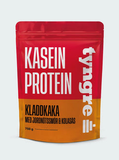 Tyngre Kasein Kladdkaka med Jordnötssmör och Kolasås