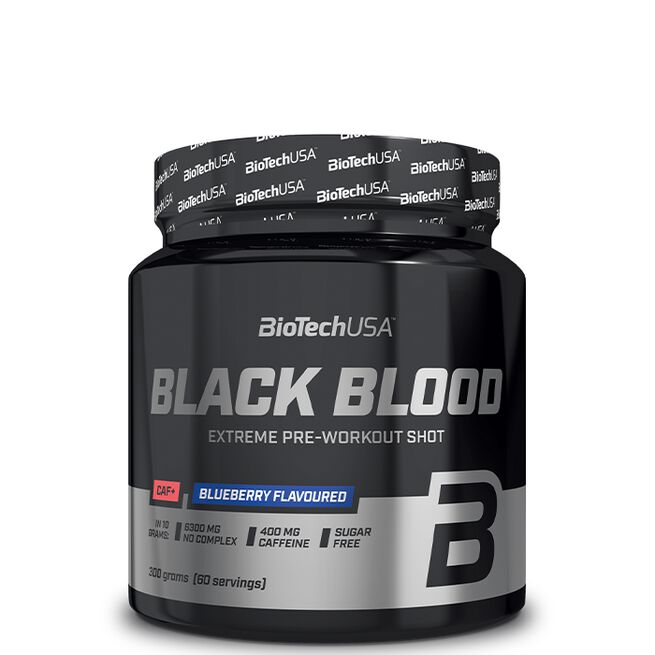 BioTech Black Blood CAF+ PWO Blåbär, 300g