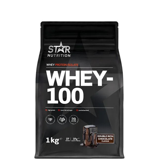 Whey-100 Vassleprotein 1 kg Double rich chocolate