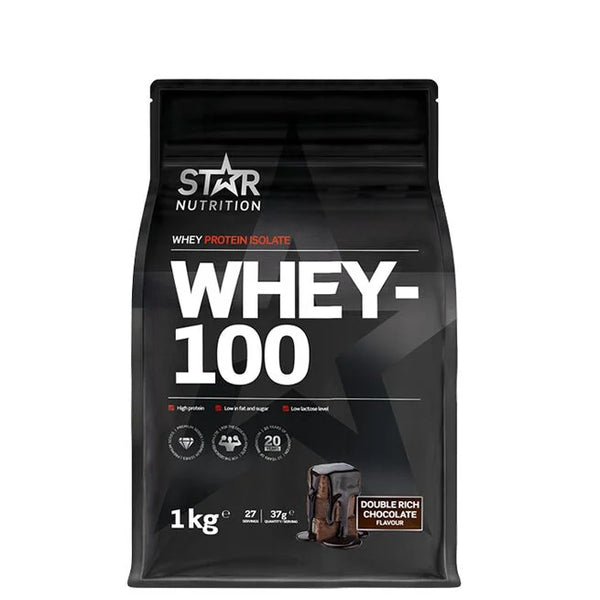 Whey-100 Vassleprotein 1 kg Double rich chocolate