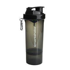 Smartshake Slim Shaker Gunsmoke Black, 500 ml