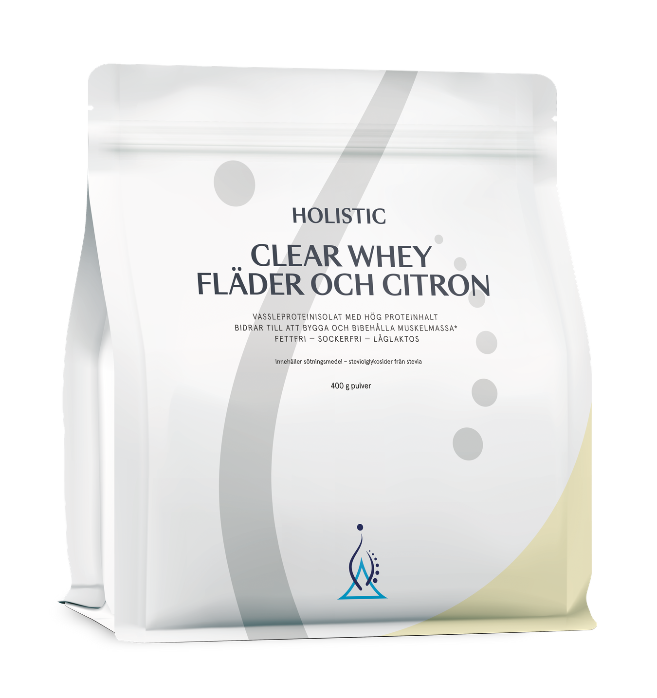 Holistic Clear Whey vassleproteinisolat Fläder och Citron, 400g
