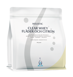 Holistic Clear Whey vassleproteinisolat Fläder och Citron, 400g