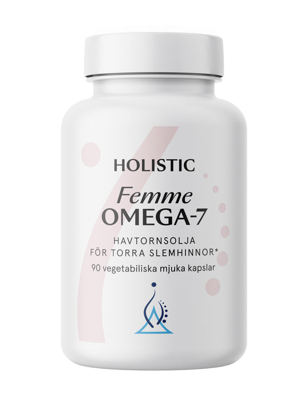 Holistic Femme Omega-7 havtornsolja, 90 kapslar