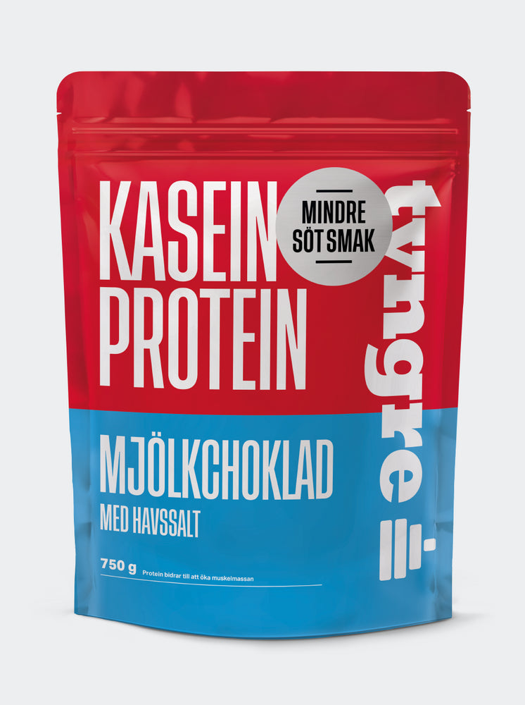Tyngre Kasein Mjölkchoklad med Havssalt Mindre Söt Smak 750g