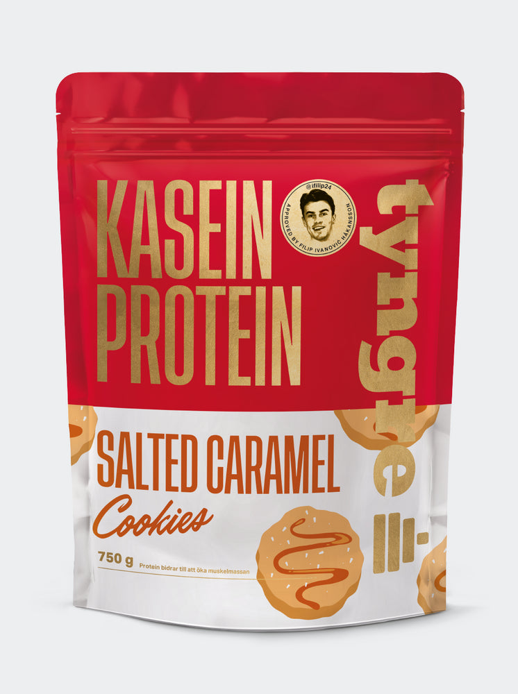 Tyngre Kasein Salted Caramel Cookies 750g