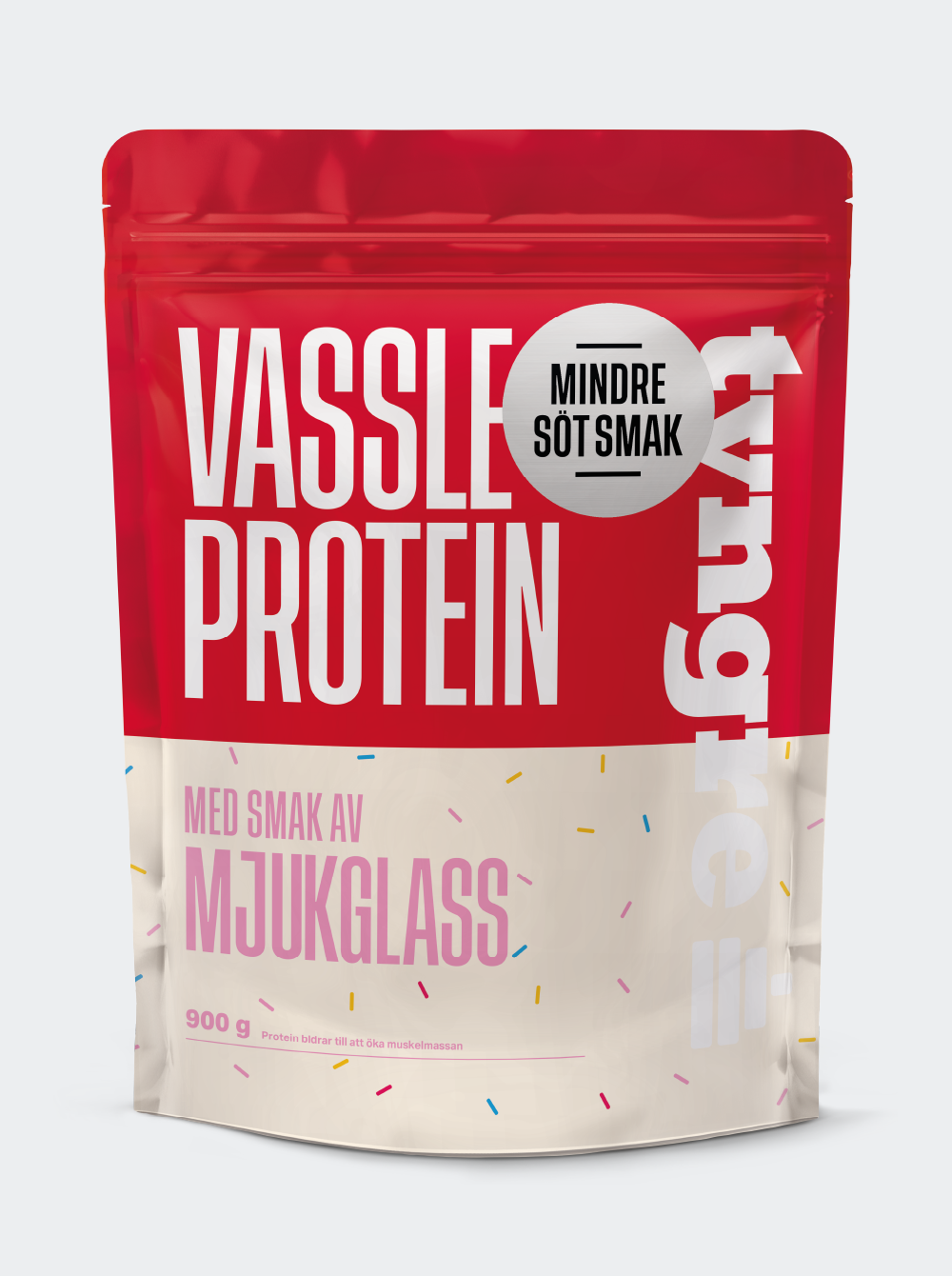 Tyngre Vassle Mjukglass Mindre Söt Smak, 900g