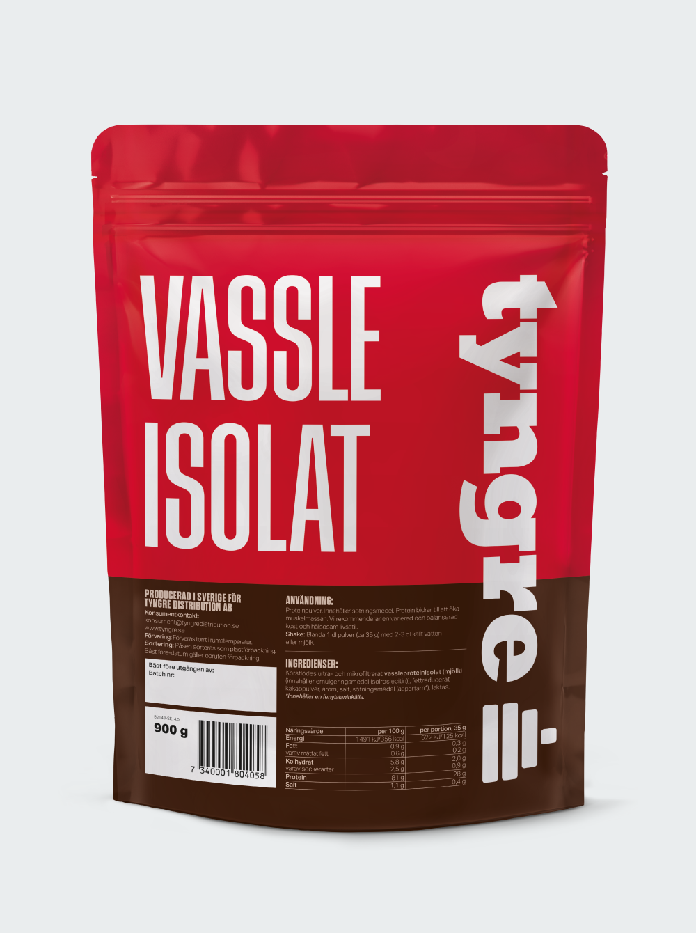 Tyngre Vassleisolat Kladdkaka, 900g