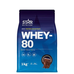 Whey-80 Vassleprotein 1kg Double Rich Chocolate