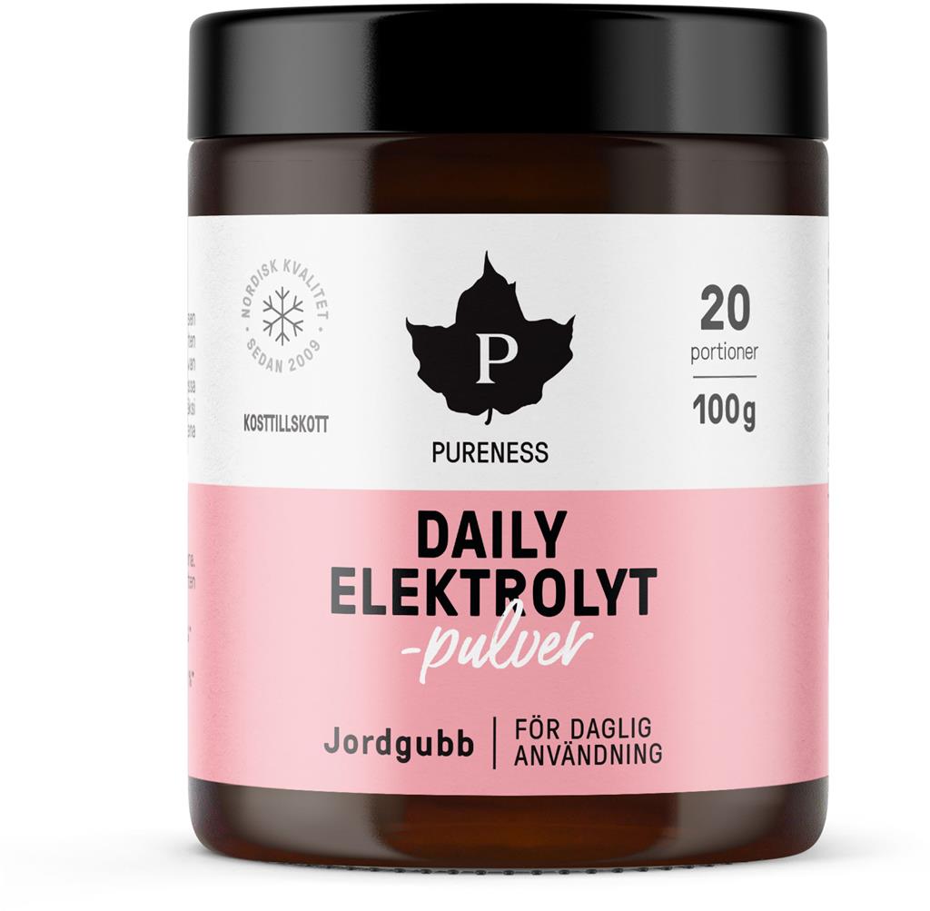 Pureness Daily Elektrolytpulver, Jordgubbe 100g