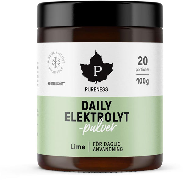 Pureness Daily Elektrolytpulver Lime, 100g