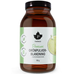 Pureness Premium Grönpulverblandning + mjölksyrabakterier, 120g