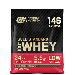 100% Whey Gold Standard Vassleprotein 4,54kg Double Rich Chocolate