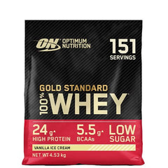 100% Whey Gold Standard Vassleprotein 4,54kg Vanilla Ice Cream