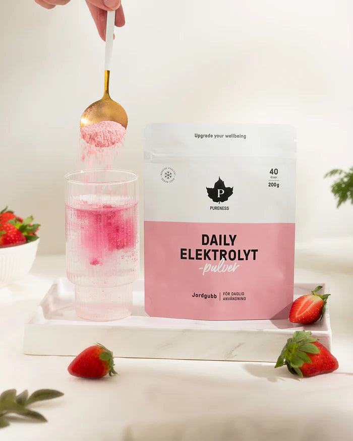 Pureness Daily Elektrolytpulver Jordgubb 200 g