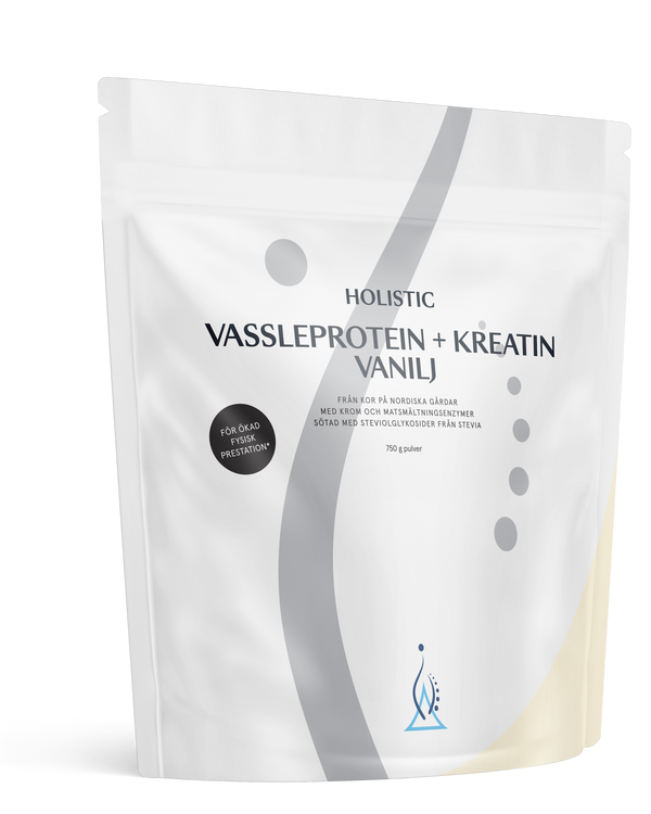 Holistic Vassleprotein + Kreatin Vanilj 750 g