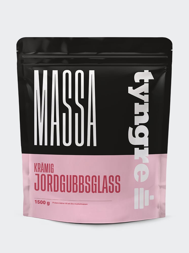 Tyngre Massa Krämig Jordgubbsglass 1500g