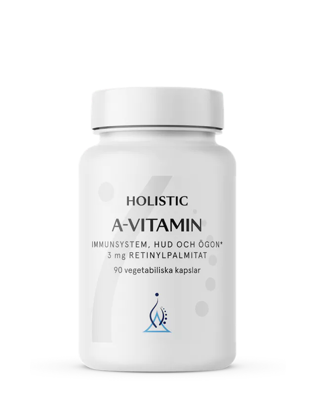 Holistic A-vitamin - 3 mg retinylpalmitat 90 kapslar