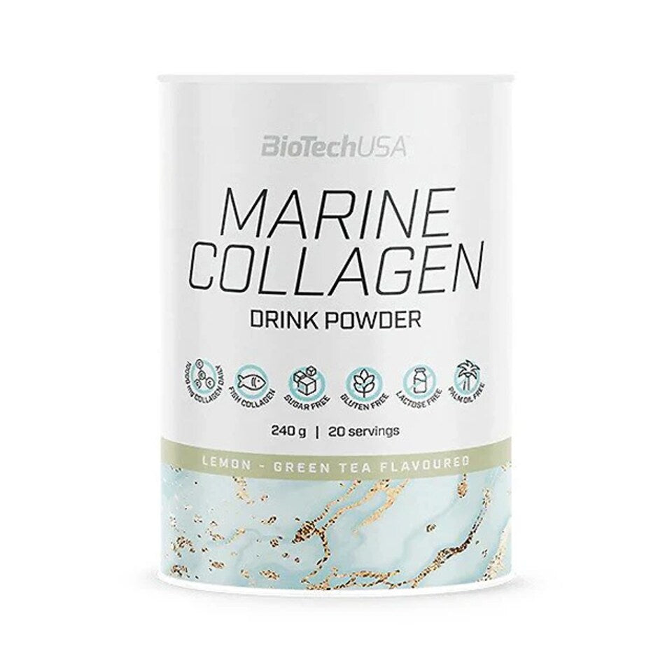 BiotechUSA Marine Collagen 240g Lemon - Green Tea