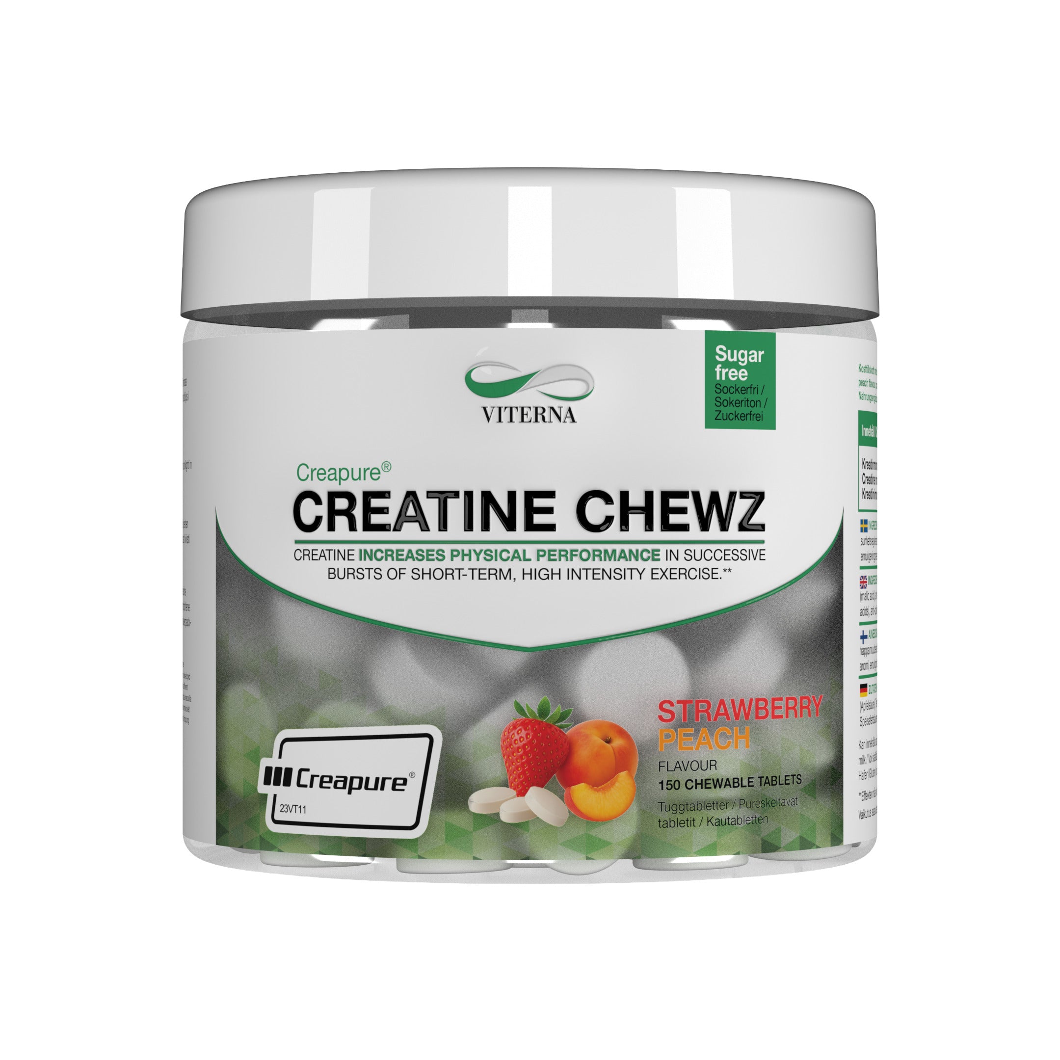 Viterna Creapure Chewz 150 tabs Strawberry Peach
