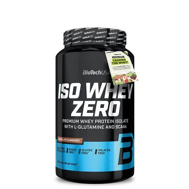 BiotechUSA Iso Whey Zero Laktosreducerat Vassleproteinisolat 908 g Chocolate