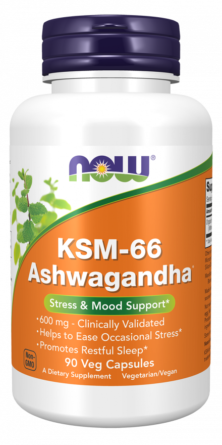 Now Foods KSM-66 Ashwagandha 90 Veg Capsules