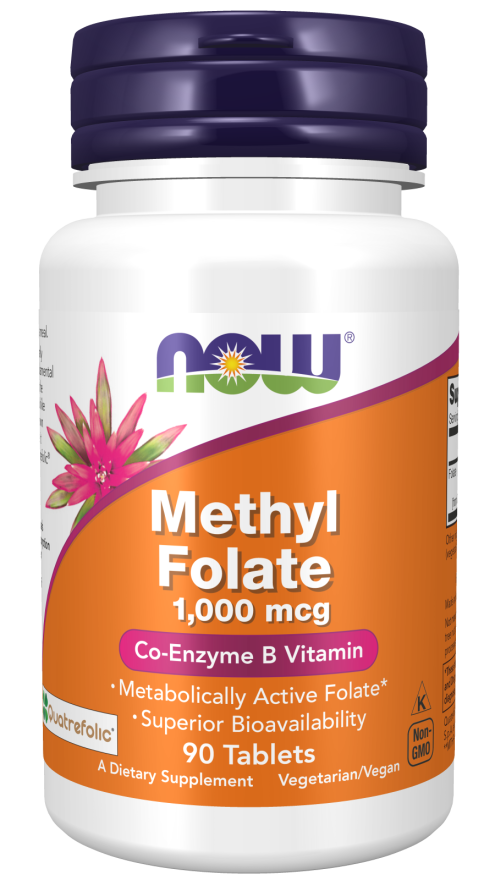 Now Foods Methyl Folate 1000 mcg 90 tabletter