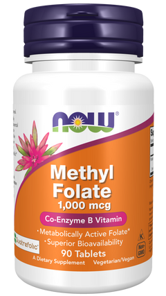 Now Foods Methyl Folate 1000 mcg 90 tabletter
