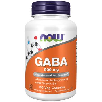 Now Foods GABA 500 mg 100 vegkapslar