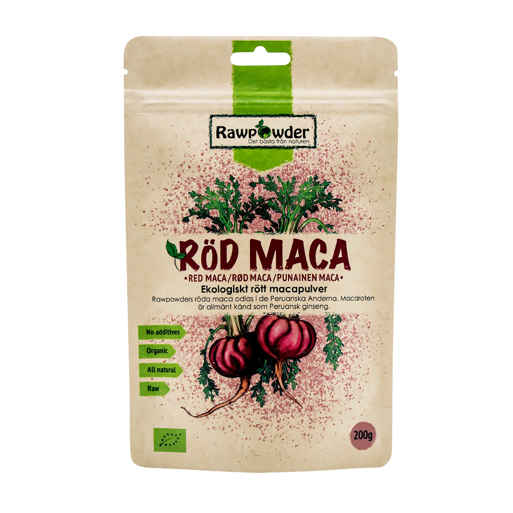Rawpowder Röd Maca Pulver 200g EKO RAW