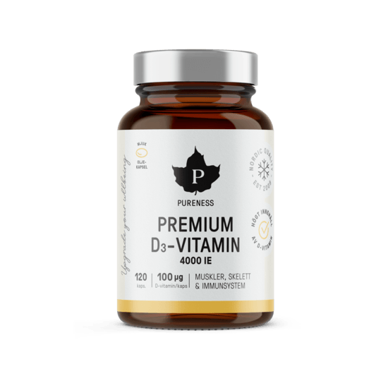 Pureness Premium D-vitamin 4000IE 120 kapslar