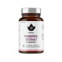 Pureness Tranbärsextrakt + D-mannose 60 kapslar