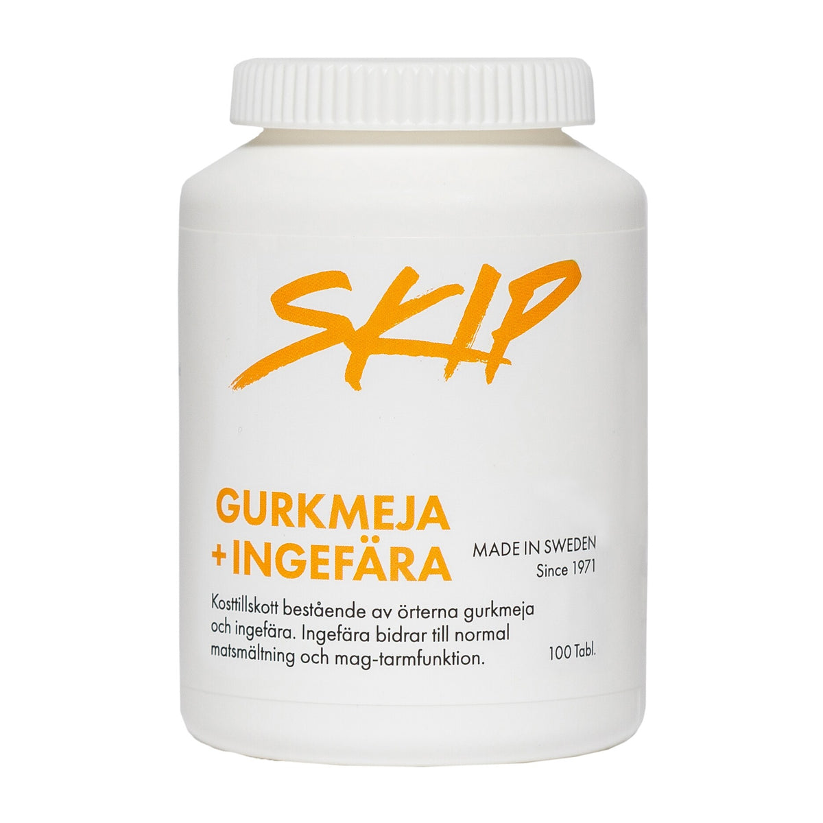 Skip Nutrition Gurkmeja+ Ingefära 100 tabletter